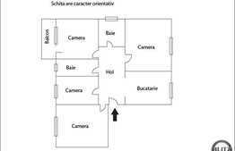 De vanzare 72 mp, 4 camere decomandate, zona Hotel Royal. Loc de parcare inclus