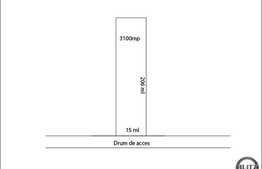 Teren de vanzare 3100 mp, front stradal de 15 ml, in cartierul Buna Ziua