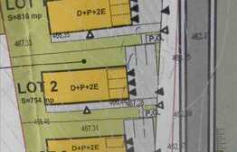Teren de vanzare, 881 mp, cu front de 21 ml, zona E.Ionesco, POT 35 % si CUT 0.9