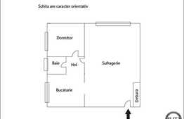 Apartament 2 camere semidecomandate de vanzare, 38 mp. Loc parcare inclus!