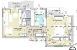 De vanzare apartament cu 2 camere, 55 mp utili, semifinisat, zona Piata Marasti