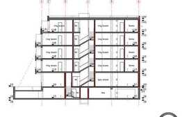 Teren cu proiect pentru 35 apartamente cu 2 camere, spatii birouri, comerciale!