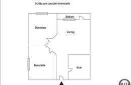 Apartament cu 2 camere, 48 mp, decomandat, loc de parcare cu CF