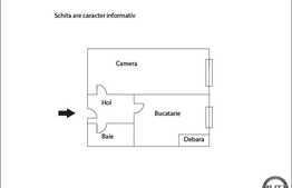 De vanzare apartament o camera, 38 mp, zona Facultatea de Stiinte Politice