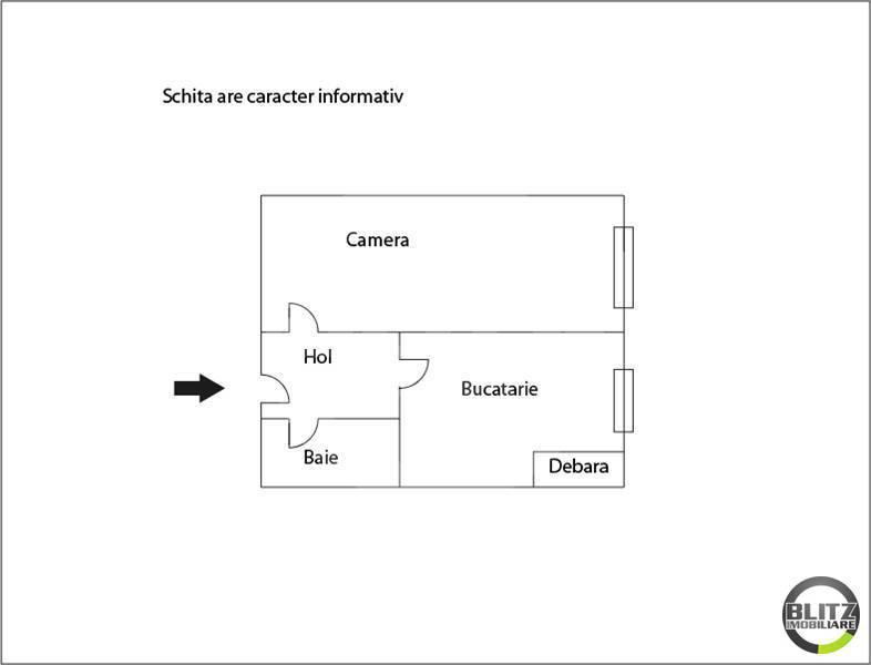 Garsonieră de vânzare Marasti - 2336AV | BLITZ Cluj-Napoca | Poza1