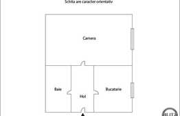 De vanzare garsoniera, 37 mp, garaj, zona Piata Unirii