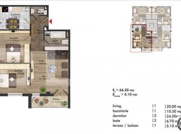 Apartament de vânzare 3 camere Bună Ziua - 23444AV | BLITZ Cluj-Napoca | Poza1