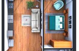 De vanzare apartament 2 camere, 40 mp, terasa, semifinisat, zona centrala