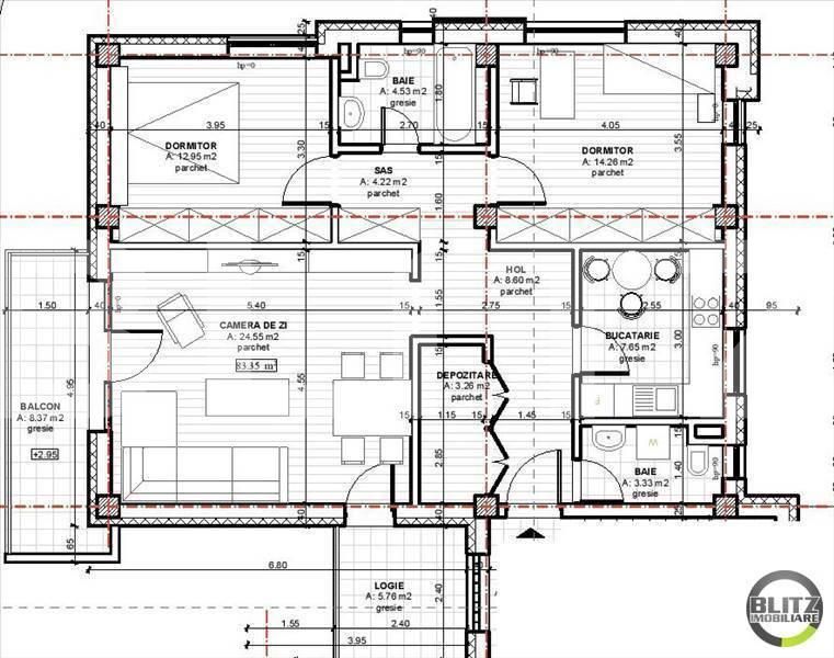 Apartament de vânzare 3 camere Borhanci - 23483AV | BLITZ Cluj-Napoca | Poza2