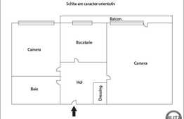 Apartament 2 camere, 57 mp, balcon spatios, parcare! Zona Porii!