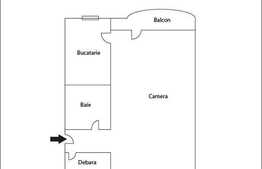 Garsoniera 27 mp plus bacon 3 mp, zona Negoiu