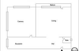 Vanzare 2 camere, 47 mp! Garaj! Complet mobilat! A.C! Zona strazii Stejarului!