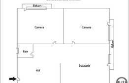 Apartament 2 camere, decomandat, 51 mp! Parcare! Zona strazii Eroilor!