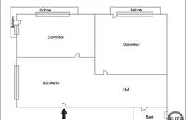 2 camere, decomandat, 51.5 mp! trei locuri de parcare! Zona strazii Tineretului!