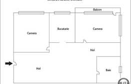 Apartament de vanzare 2 camere, 58 mp! Parcare! Zona strazii Eroilor!