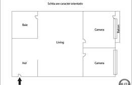 Vanzare 2 camere, 42 mp, POD, finisat modern, zona strazii Stejarului!
