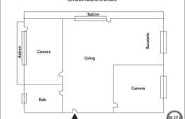 Vanzare apartament 3 camere, 58 mp, etaj intermediar, zona Regal