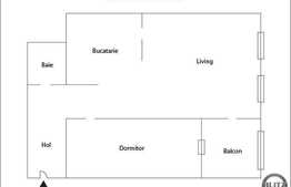 De vanzare 2 camere, 58 mp! Loc de parcare! Zona strazii Tineretului!