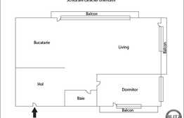 Vanzare 2 camere, 51 mp, 3 balcoane, zona strazii Eroilor! Cu parcare!