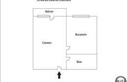 Vanzare apartament 1 camera, 38 mp  utili, zona Sesul de Sus
