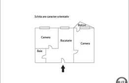 De vanzare apartament 2 camere decomandate in zona Big, 40 mp utili