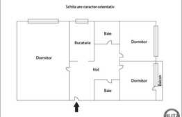 Vanzare apartament 3 camere, 64,5 mp, boxa subsol, zona strazii Fantanele
