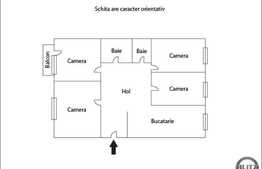 Vanzare apartament 3 camere, 95 mp, garaj, zona Bulevardului 21 Decembrie 1989