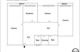 3 camere, 65 mp, parcare, zona strazii Bucuresti