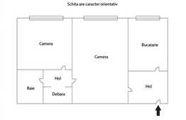 Apartament 2 camere, 45 mp, zona strazii Primaverii