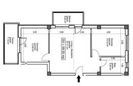 3 camere, 59,35 mp, terasa 19 mp, semifinisat, imobil nou, zona Polus Center