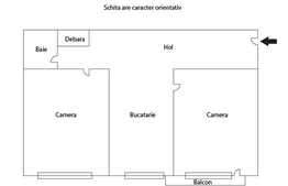 2 camere, 45 mp, decomandat, etaj intermediar, zona strazii Primaverii