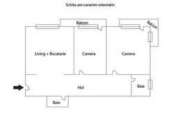 Apartament 3 camere, 73 mp, parcare, boxa subsol, zona strazii Izlazului