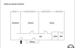 Vanzare 2 camere, 60 mp utili, zona Facultatea de Litere, cu parcare