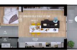  1 camera, 37,7 mp, nisa de dormit, semifinisat, terasa, zona strazii Oasului