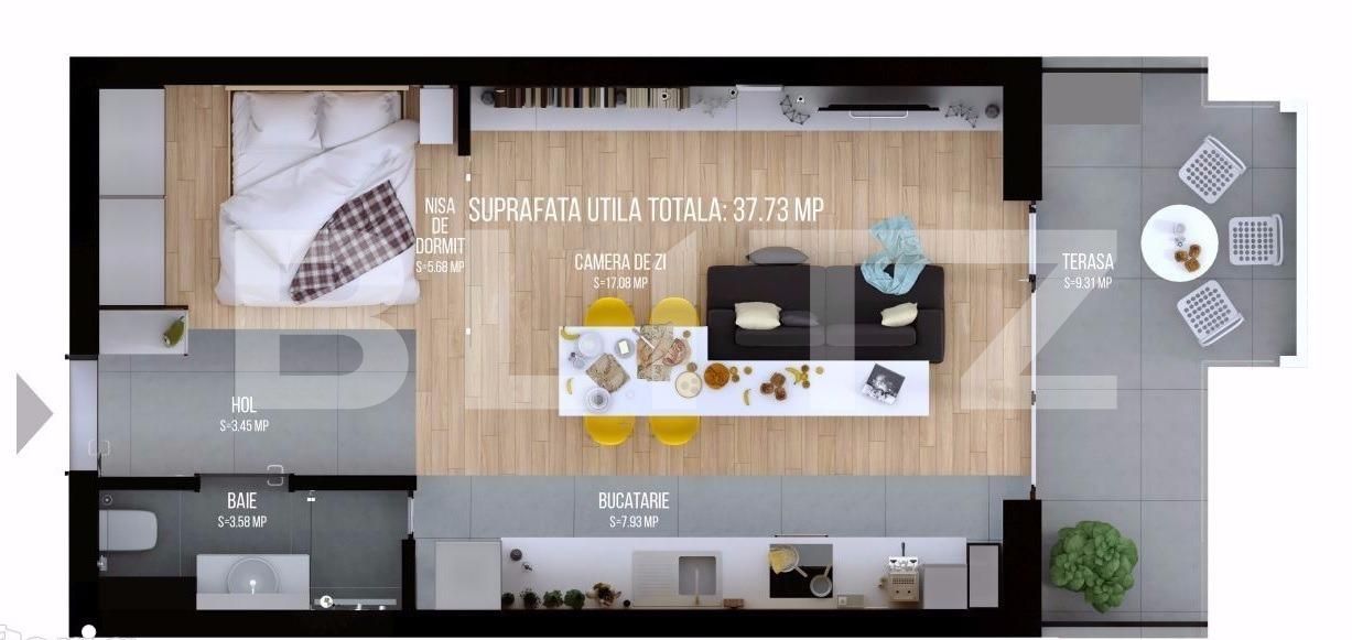 Garsonieră de vânzare Iris - 23863AV | BLITZ Cluj-Napoca | Poza4