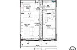 Apartament 2 camere, 57 mp, semifinisat, zona strazii Oasului