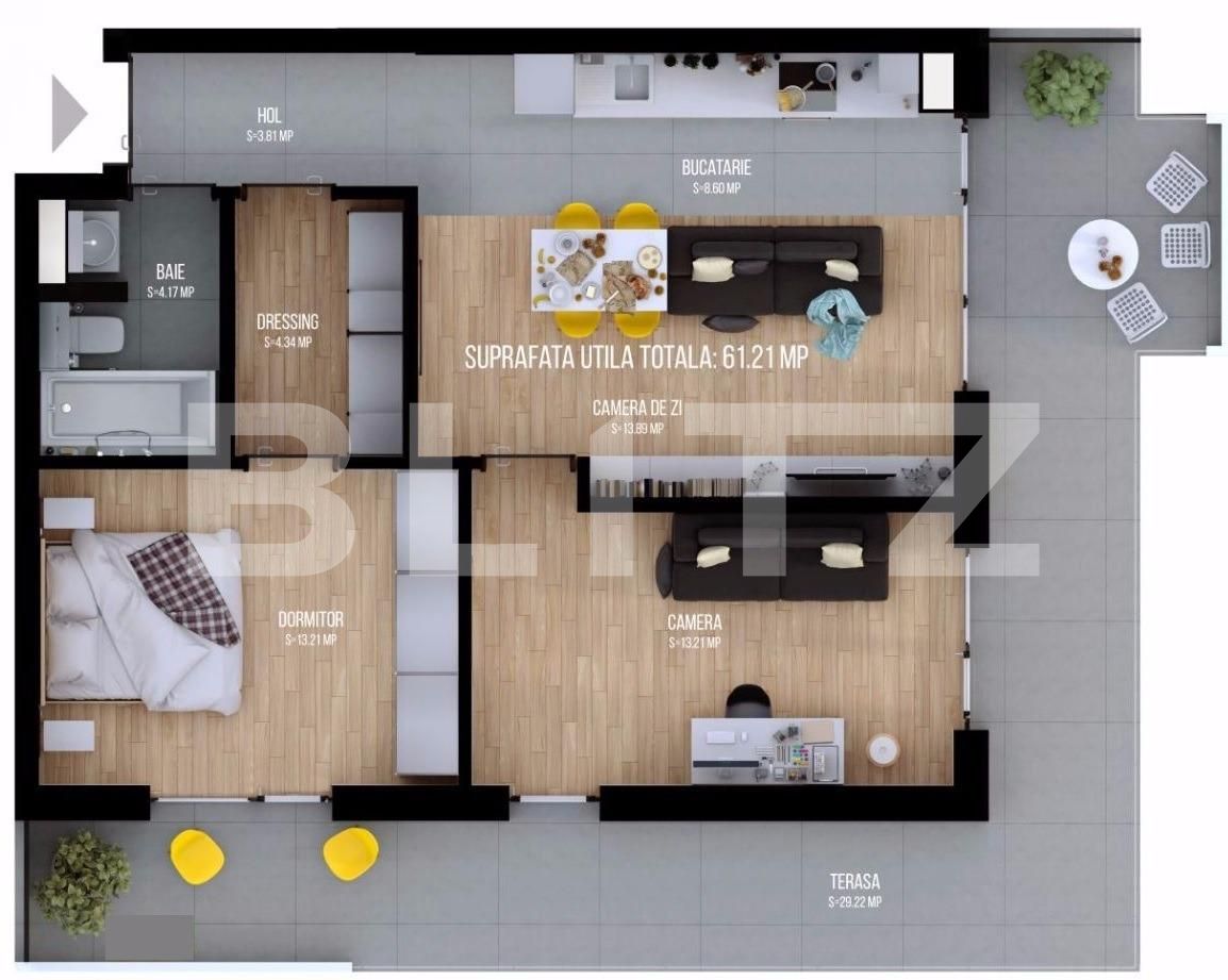 Apartament de vânzare 3 camere Iris - 23867AV | BLITZ Cluj-Napoca | Poza2