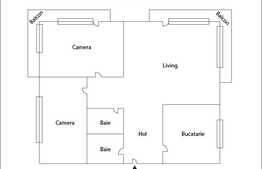 3 camere, decomandate, 82 mp! Complet mobilat si utilat! Zona strazii Stejarului!