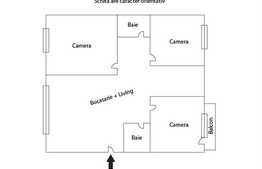 Apartament 4 camere, 79 mp, etaj intermediar, zona strazii Dambovitei