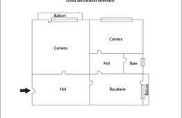 Apartament 2 camere, 48 mp, etaj intermediar, zona Hotel Royal