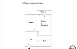 Apartament 2 camere, 55 mp utili, decomandat, semifinisat, zona C-tin Brancusi
