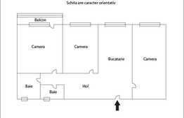 Apartament 3 camere, 65 mp, decomandat, garaj, zona strazii Aurel Vlaicu