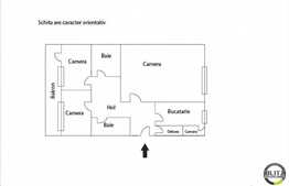 Apartament cu 3 camere, 72 mp, decomandat, zona Calea Manastur