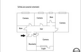 Vanzare apartament 4 camere, 80 mp utli!Decomandat! zona Grigore Alexandrescu