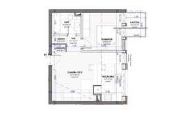 Apartament 2 camere, 40 mp, semifinisat, zona strazii Calea Turzii