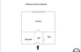 O camera de vanzare, 22 mp, zona Kaufland Marasti. Loc de parcare inclus!