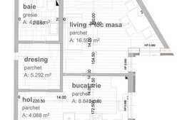 De vanzare garsoniera, 40 mp, semifinisata, terasa, zona strazii Donath