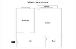 Vanzare 1 camera, 43.57 mp! Mobilat si utilat! Zona Vivo!