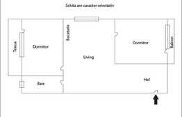 De vanzare apartament 3 camere, 56 mp! Terasa de 17 mp! Zona strazii Stejarului!