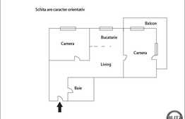 De vanzare 3 camere, 60 mp utili, in zona strazii Stejarului